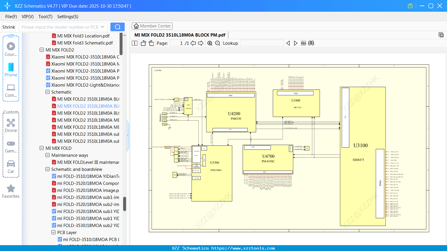 Xiaomi MI MIX FOLD2 3510L18M0A BLOCK PM